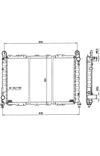 Radiatore, Raffreddamento motore nrf