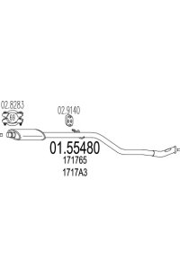 silenziatore centrale mts