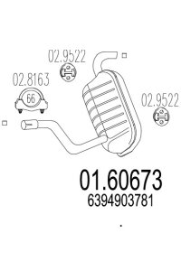 silenziatore posteriore mts