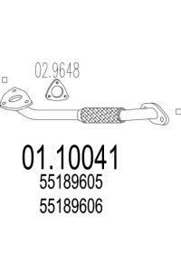 tubo gas scarico mts
