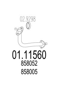 tubo gas scarico mts