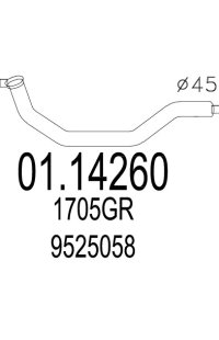 tubo gas scarico mts