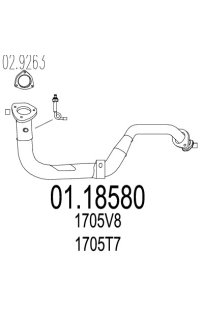 tubo gas scarico mts