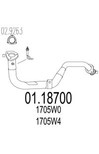 tubo gas scarico mts