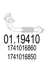tubo gas scarico mts