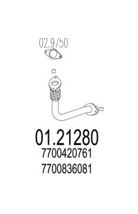 tubo gas scarico mts