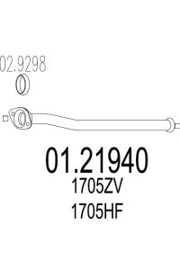 tubo gas scarico mts