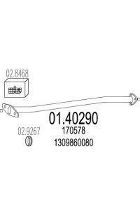 tubo gas scarico mts