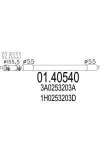 tubo gas scarico mts