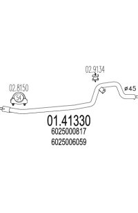 tubo gas scarico mts
