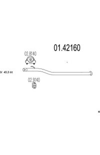 tubo gas scarico mts