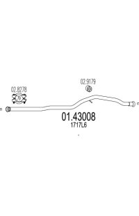 tubo gas scarico mts
