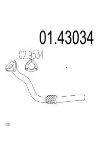 tubo gas scarico mts