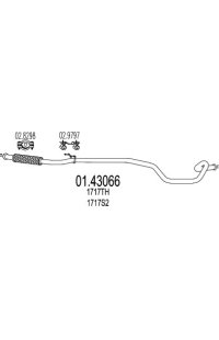 tubo gas scarico mts