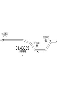 tubo gas scarico mts