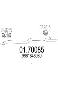 tubo gas scarico mts