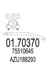 tubo gas scarico mts