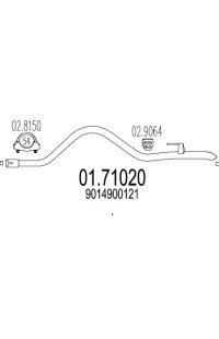 tubo gas scarico mts